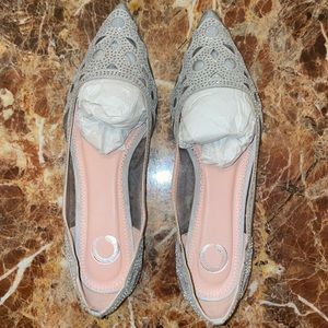 rhinestone ballet flats